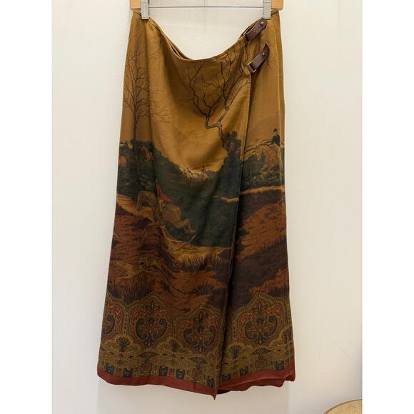 Vintage Ralph Lauren Equestrian Wrap Skirt - Picture 2 of 7